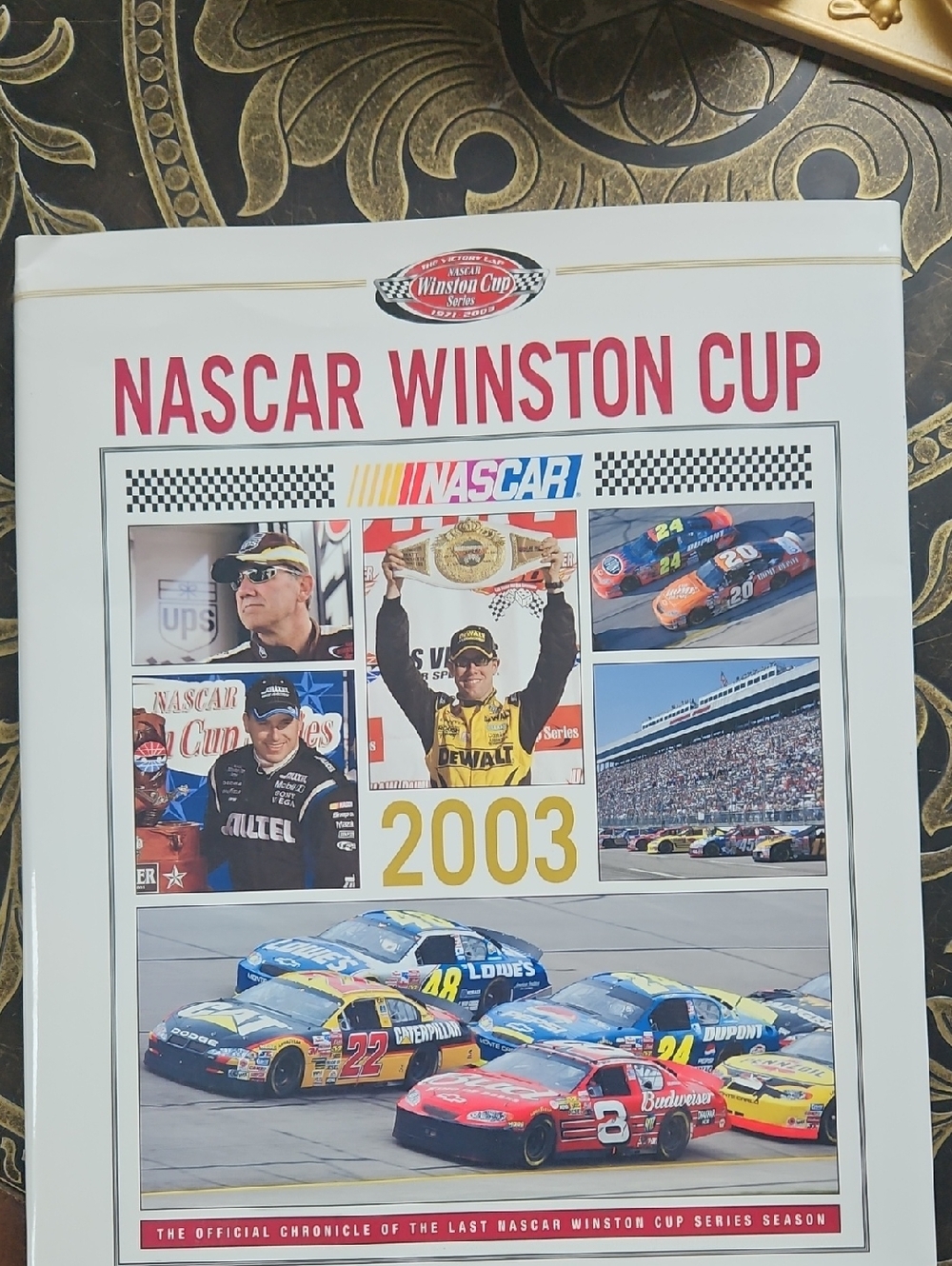NASCAR Winston Cup 2003, 2002 Yearbook - Red, White, Blue Cover